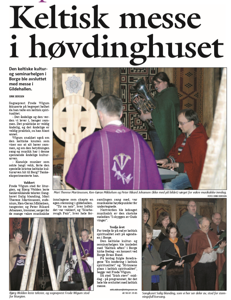 LP Keltisk messe 10 mars 2008