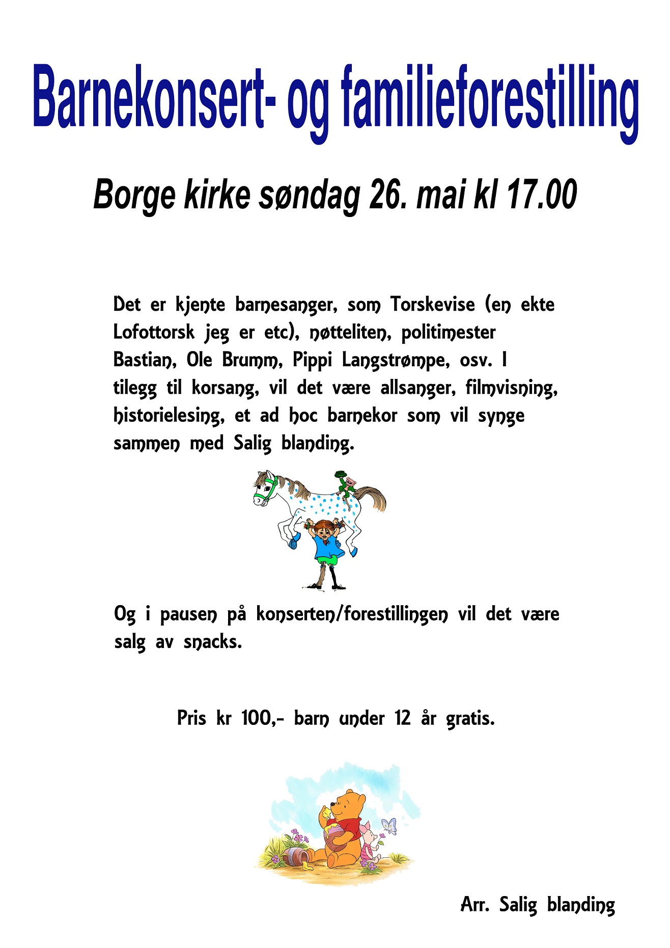 Ukomprimert Barnesang PLAKAT