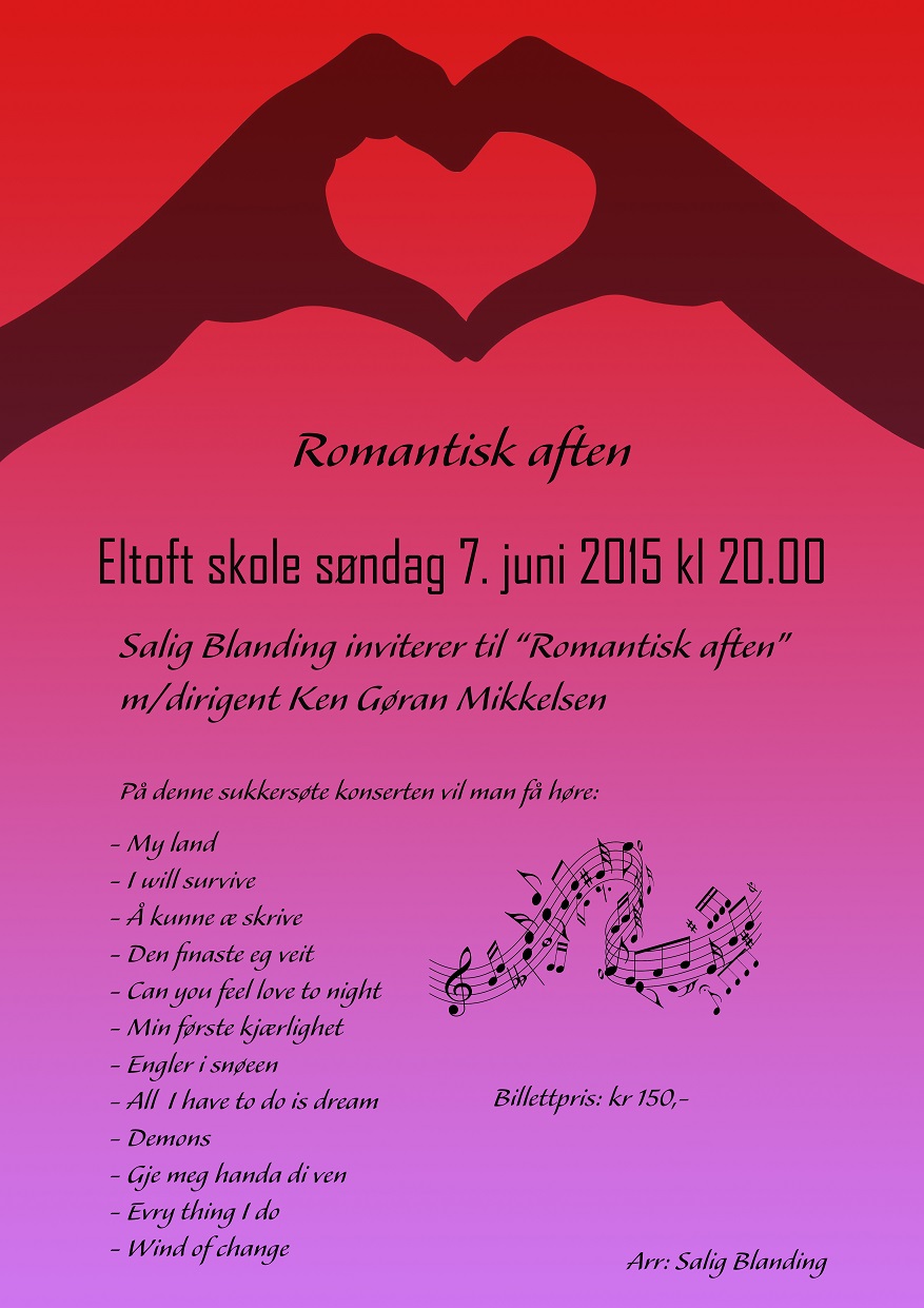 Salig Blanding 2015 dempet romantisk aften